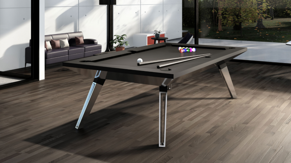 exklusiver billardtisch in modernem interieur